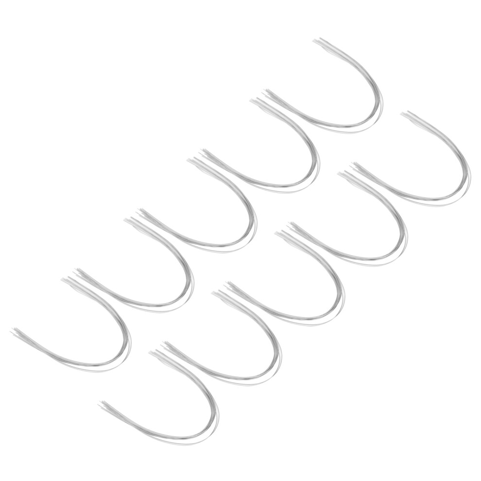 100pcs 0.018in Stainless Steel Arch Wires for Dental Braces Lower Teeth