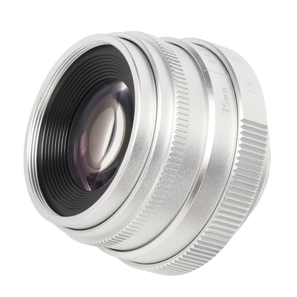 35Mm F1.6 C Mount Manual Focus Prime Lens For Mirrorless Cameras Silver 6931388938651