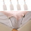 Bed Sheet Straps Adjustable Elastic Holders NonSlip Mattress Corner Clips White 4 Pack 1