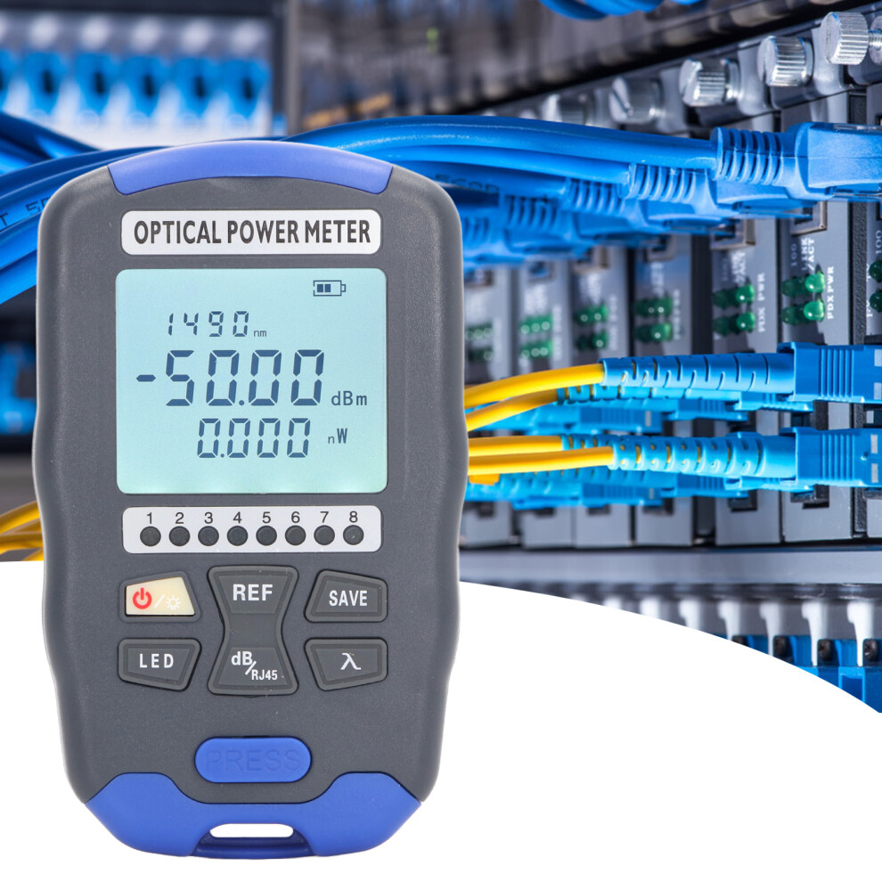 Fiber Optic Power Meter 50Km Red Light Vfl Tester, 650Mah 5071388939522