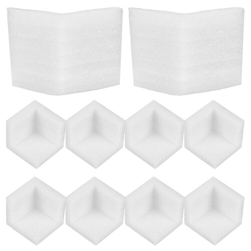 48Pcs Practical White Packaging Corner Protectors for Shipping Frames 2