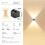 2X Solar Wall Light Outdoor -Down Lighting LED Lamp Solar Wall Washing Lights voor Binnentuin Dimbaar 9