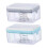 2Pcs Self Draining Roller Type Soap Holder for Fast Drying and Easy Soap Release Bathroom Kitchen 1