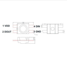 400 Stuks SK6812 -E RGB (Vergelijkbaar met WS2812B) SK6812 3228 SMD Pixels LED-Chip Individueel Adresseerbaar Full Kleur 5V