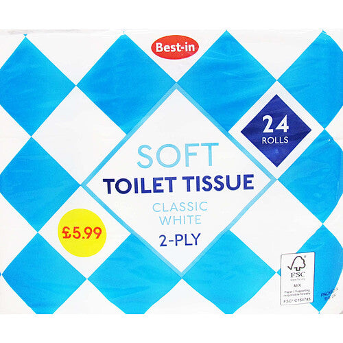 B/In Soft Toilet Tissue 24Rolls (Pack of 1) 2