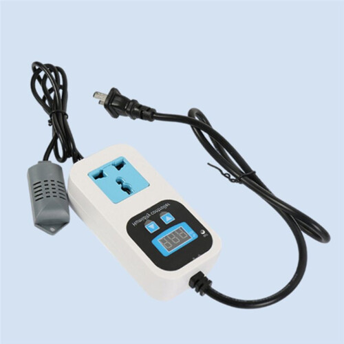 Digital Humidity Controller, WT‑2000 110‑220V 0%-99% RH  Range Pre-Wired Thermostat Dehumidification  Socket 2