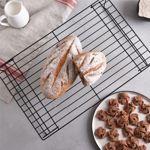 Stainless Steel Non-Stick Baking Tray with Wire Grid, Cooling Rack for Oven,Foldable Three-Piece Cake Cooling Rack 2