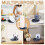 2pcs Silicone Drain Ice Cup Drying Rack Bottle Glass Drain Rack Shelf Black 3