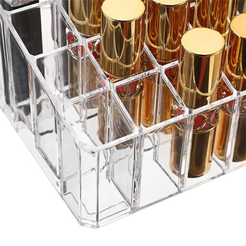 Lipstick Storage Box Multi-Space Transparent Lipstick Storage Box Perfume Storage Box Cosmetic Lip Gloss Display Box 2