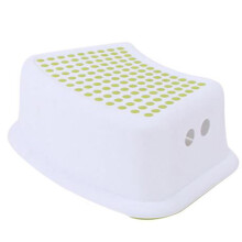 Kunststof Antislip Stoel Kinderen Stapelbare Opstapje Assistent Assistent Keuken Badkamer Toilet Stoel (Groen)