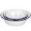 8Pcs Enamelware Bowls White Durable for Cooking and Serving 3