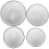 8Pcs Enamelware Bowls White Durable for Cooking and Serving 4