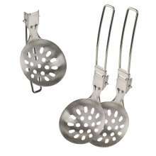 Kitchen Outdoor Camping Soup Spoon Mountaineering Backpacker Portable Pot Soup Spoon Portable Folding Soup Spoon B