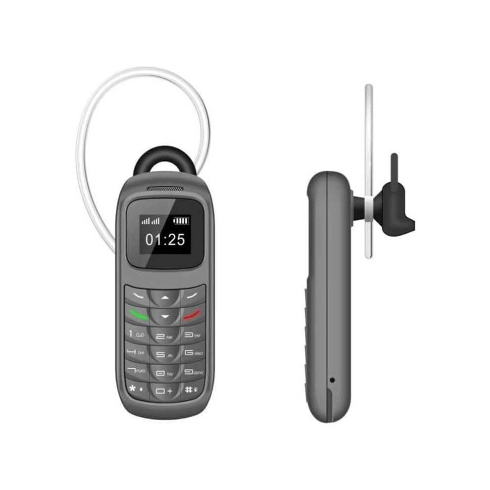 (Gray) Smallest Mini Mobile Phone Gsm Unlocked Bm70 Bluetooth Dialer Phone Gray 747887423507