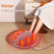 USB Electric Foot Warmer, Constant Temperature Heating, Soft Down, Ideal for Winter Bedroom Comfort A
