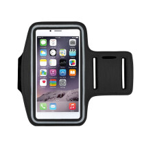 Borsa da braccio sportiva per corsa fitness supporto per cellulare con touchscreen nera 1,5 L