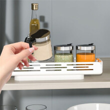Pull-Out Rotating Storage Rack Kitchen Spice Rack Seasoning Bottle Cosmetic Storage Rack