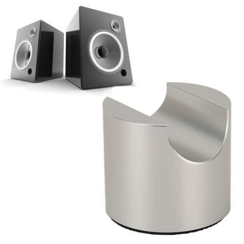 HiFi Speaker Cable Bracket Shockproof Aluminum Alloy Silver for Amplifier 2