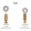 10Pcs Leather Suture Positioning Needle DIY Tool Suture Fixed Position Needle Leather Fixed Suture Needle  Supplies 6