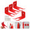 1Set Fire Extinguisher Wall Mount Red Iron Bracket for Daily Use 5