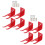 1Set Fire Extinguisher Wall Mount Red Iron Bracket for Daily Use 8