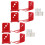1Set Fire Extinguisher Wall Mount Red Iron Bracket for Daily Use 11