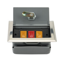 Ouvre-Porte de Garage, BoîTe de Verrouillage éLectrique pour Interrupteur à Rouleau de Porte, Interrupteur à Bouton Dissimulé Monté en Surface B