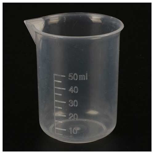 12 Pcs 50 Ml Laboratory Plastic Water Liquid Measuring Cup Transparent 2