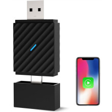 Draadloze CarPlay-Adapter, Converteer Bedraad Naar Draadloos, Plug en USB A/Type C voor Auto'S met Ingebouwde Bekabelde CarPlay