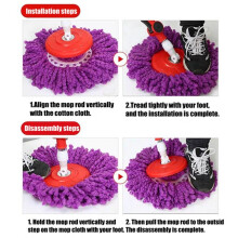 Spin Mop Replacement Parts Floor 360 Degree Rotating Cleaning Mop Cleaning Tool Set