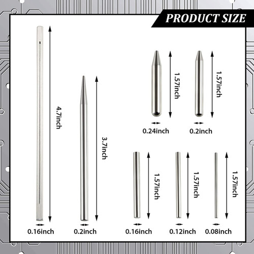 10 Pcs Metal DIY Model Tool Sets Tab  Cylinder Cone Shape Bending Assist Tools for 3D Metal Jigsaw Puzzles Assembly 2