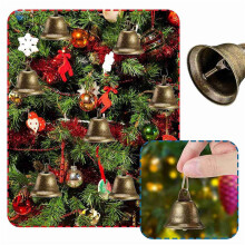60 Stks Bells Ambachtelijke Kleine Bellen Messing Bellen Vintage Bellen met Haken Om Windgong op Te Hangen Maken van Hondentraining