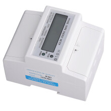 DIN Rail Digital Power Meter 35mm 220V 15(60)A LCD