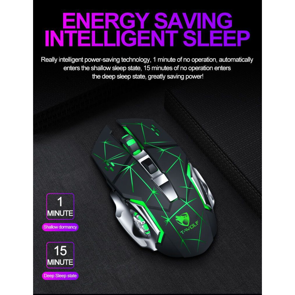 Thunder Wolf Q13 Luminous Silent Mouse 7340572221612