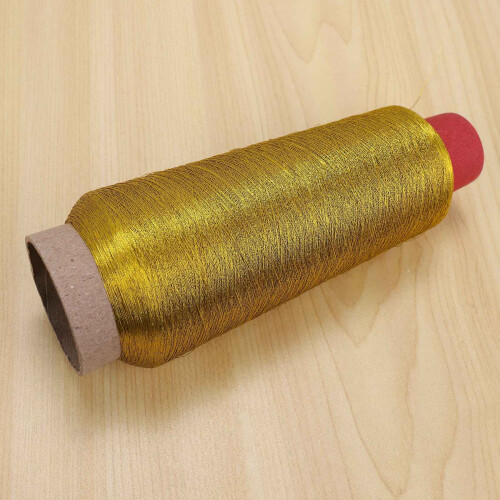 Computer -stitch Embroidery Threads 3000M Sewing Thread  Textile Metallic Yarn Woven Embroidery  Golden 2