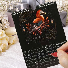 Mondkalender 2024, Wandkalender Bunte Waterink-Wandkalender