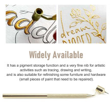Slanting Fine Paint Pen,Label Detailing Fine Fluid Writer Paint Applicator Pen,for Rock Chips,Scratch Repair 1