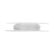 2x3 mm Eisenkreuzkette mit Reel-Lockerschließe – Silberschmuck-Accessoire