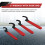 Coilover Wrench, Hook Wrenches Tools Set Shock Spanner Wrench Set C-Shape Spanner Adjustable Spanners Adjustment Tool 3