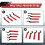 Coilover Wrench, Hook Wrenches Tools Set Shock Spanner Wrench Set C-Shape Spanner Adjustable Spanners Adjustment Tool 6