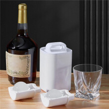 2X Crystal Clear Ice Maker Sferische Whisky Dienblad Whiskey Ronde Bubble-Free Vierkant 3D Sphere Mould Mould Ice Box