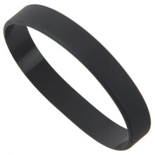 2x Fashion Silicone Rubber Elasticity Wristband Wrist Band Cuff Bracelet Bangle Black & Dark