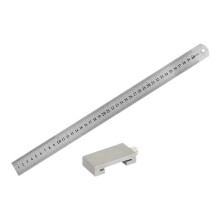 Metal Carpinteiro Carpintaria Quadrado Ferramentas para Carpintaria Carpintaria Régua de Aço Bloco de Limite de Posicionamento Medindo 400mm