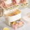 Large Capacity Ice Block Tray with Drawer-Type Design, Hidden Handle, Freezer Safe,Ice Maker Mold for Home Kitchen 6