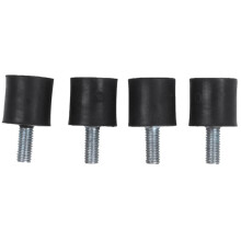 8Pcs M5 Male Female Anti Vibration Rubber Mounts Isolators 15mm x 15mm