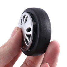 M6 50mmX12mm Luggage Suitcase Replacement Wheels Wear Resistant PU Caster Deluxe Repair Tool 4 Pair