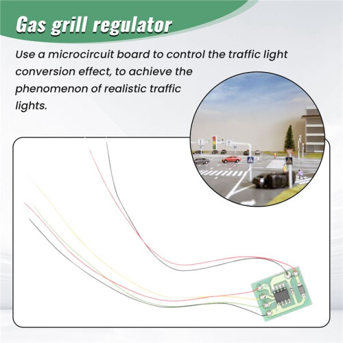 4Pcs DIY Scale Construction Sand Table Model Circuit Board Traffic Light Signal Model HO Scale Train Railway Miniature 2