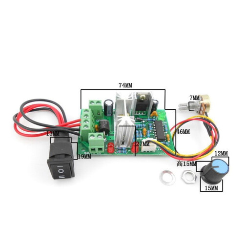 2X PWM  Motor Speed Controller   20A Current Regulator 10-60V PWM  Controller 150W 12V 24V 36V 48V 1