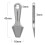 Titanium EDC Pry Bar  Titanium Alloy  Keychain Pendant Tool Silver 6