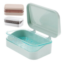 Soap Travel Case with Leakproof Lid and Draining Base, 3pcs Portable Soap Holder for Travel and Home